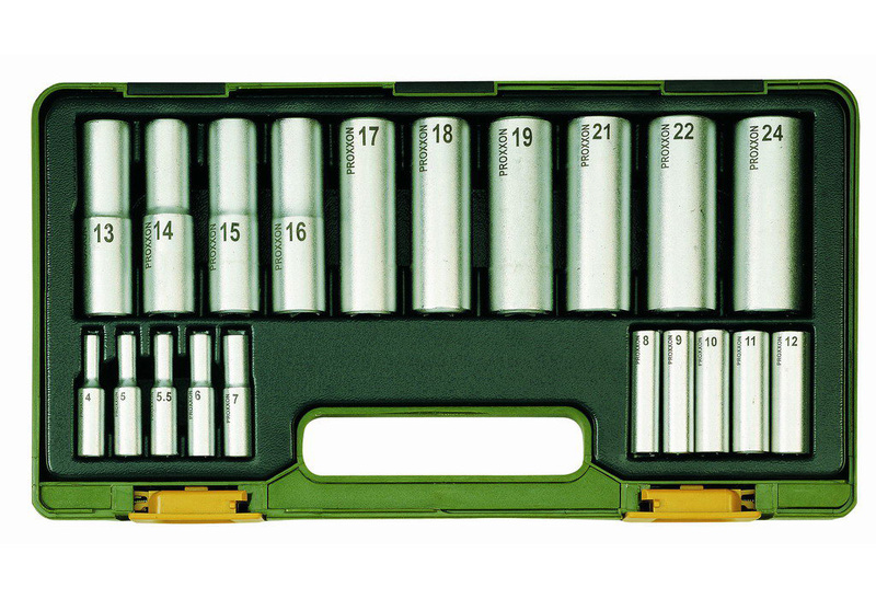Sada nástrčkových hlavíc PROXXON 20-dielna 1/4" a 1/2" 23292