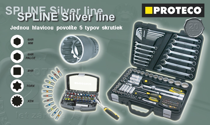 Gola sada 1/4" SPLINE 40 dielov