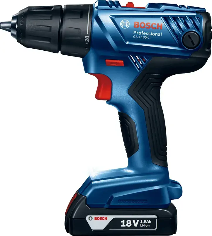 BOSCH GSR 180-LI set + sada príslušenstva 