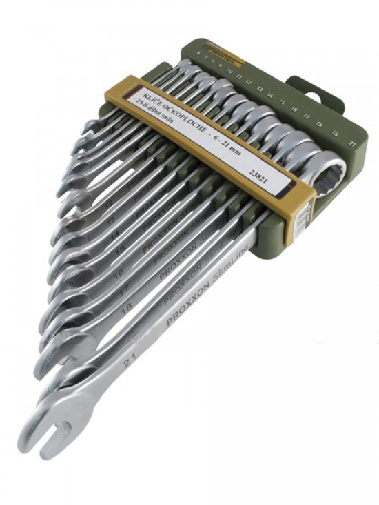Sada očkoplochých kľúčov PROXXON Industrial 23821, 6 - 21 mm, 15-dielna