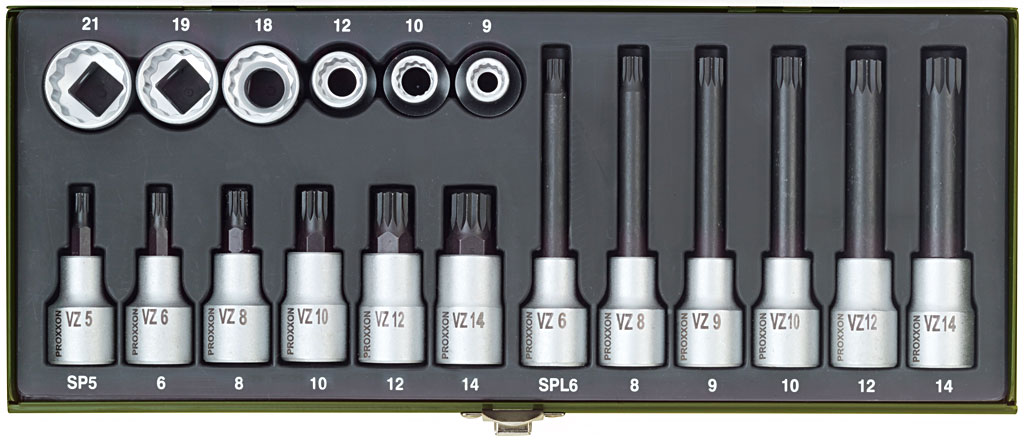 PROXXON Zástrčné hlavice a bity XZN 1/2 " 23296