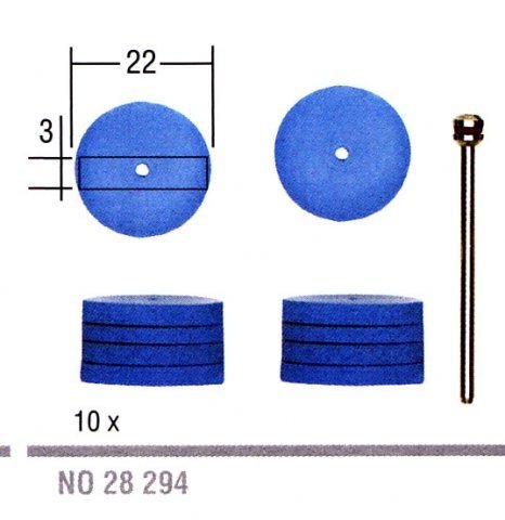 Leštiace kotúče silikónové 22mm PROXXON 28294