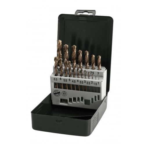 Sada vrtákov HSS-Co5 cobalt 19-dielna