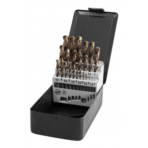 Sada vrtákov HSS-Co5 cobalt 25-dielna
