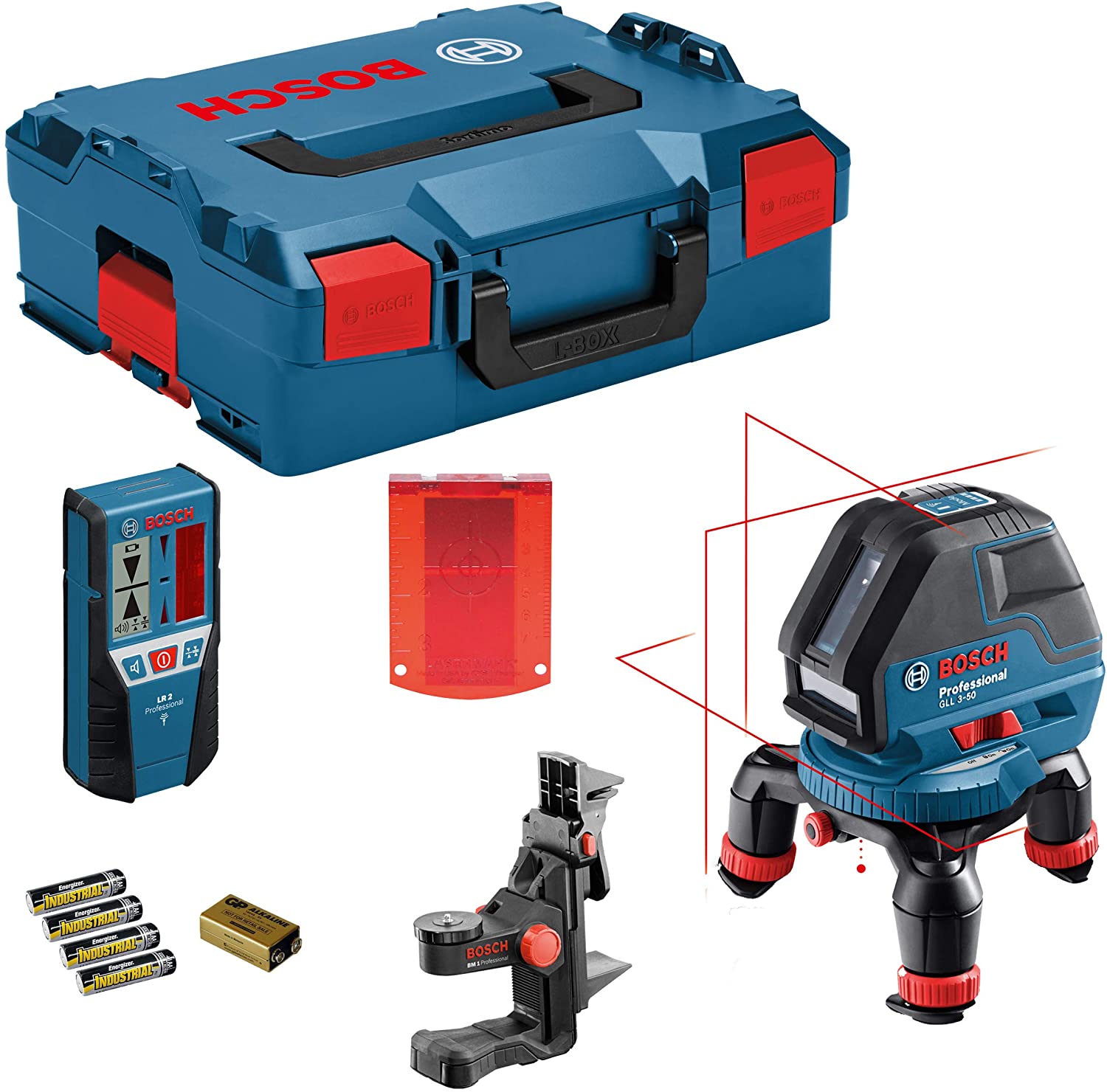 BOSCH GLL 3-50 + BM 1 + LR 2 Professional