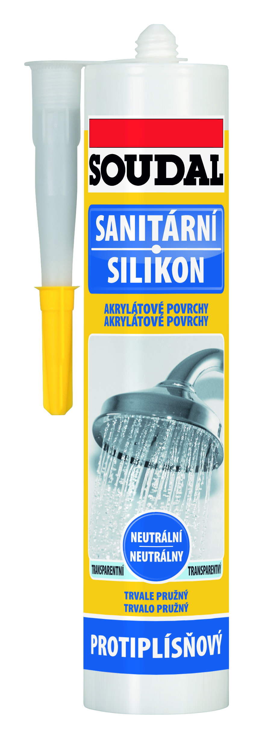SOUDAL Sanitárny neutrálny silikón 280ml biely