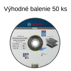 Rezný kotúč BOSCH PRO Inox and Metal 230x1.9 50ks