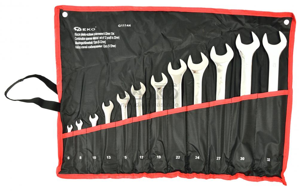 Sada očkoplochých kľúčov 12-dielna CrV