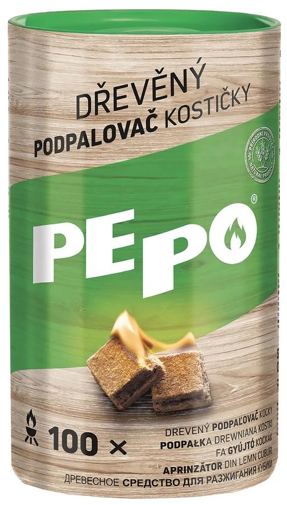 Podpaľovač pevný drevený PE-PO kocky 100ks