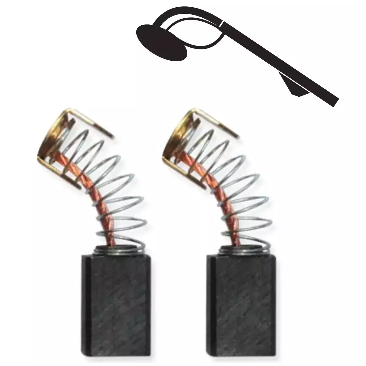 Sada uhlíkov DEDRA 004 12,2x7,9x4,9 mm