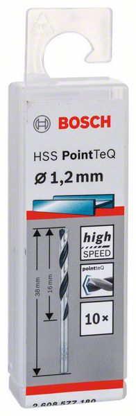 BOSCH HSS PointTeQ 1,2 mm 10ks