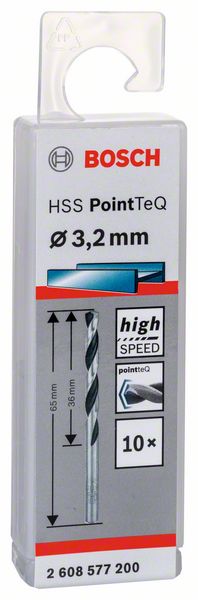 BOSCH HSS PointTeQ 3,2 mm 10ks