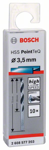 BOSCH HSS PointTeQ 3,5 mm 10ks