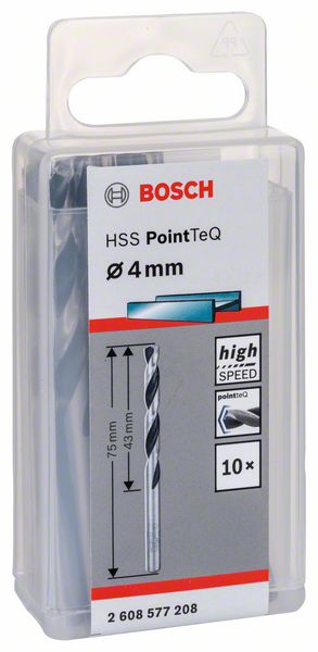 BOSCH HSS PointTeQ 4,0 mm 10ks