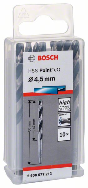 BOSCH HSS PointTeQ 4,5 mm 10ks