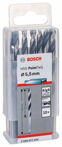 BOSCH HSS PointTeQ 5,5 mm 10ks
