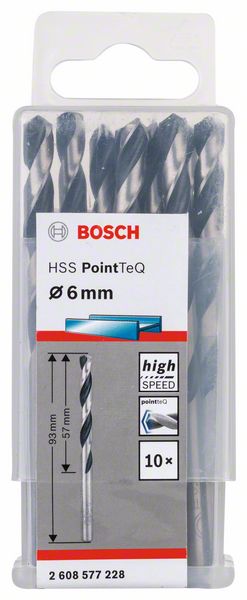 BOSCH HSS PointTeQ 6,0 mm 10ks