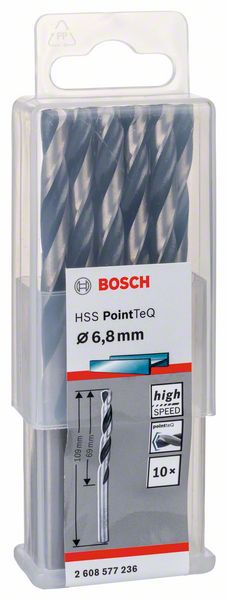 BOSCH HSS PointTeQ 6,8 mm 10ks