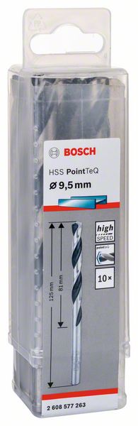 BOSCH HSS PointTeQ 9,5 mm 10ks