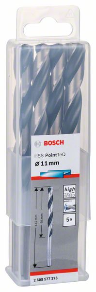 BOSCH HSS PointTeQ 11,0 mm 5ks