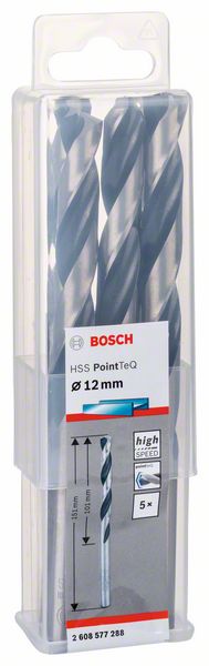 BOSCH HSS PointTeQ 12,0 mm 5ks
