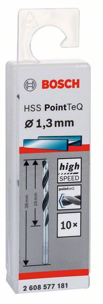 BOSCH HSS PointTeQ 1,3 mm 10ks