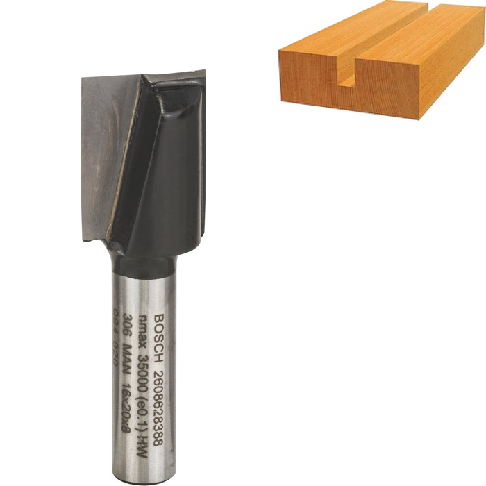Drážkovacia fréza BOSCH, dvojnožová, D 16 mm - 2608628388
