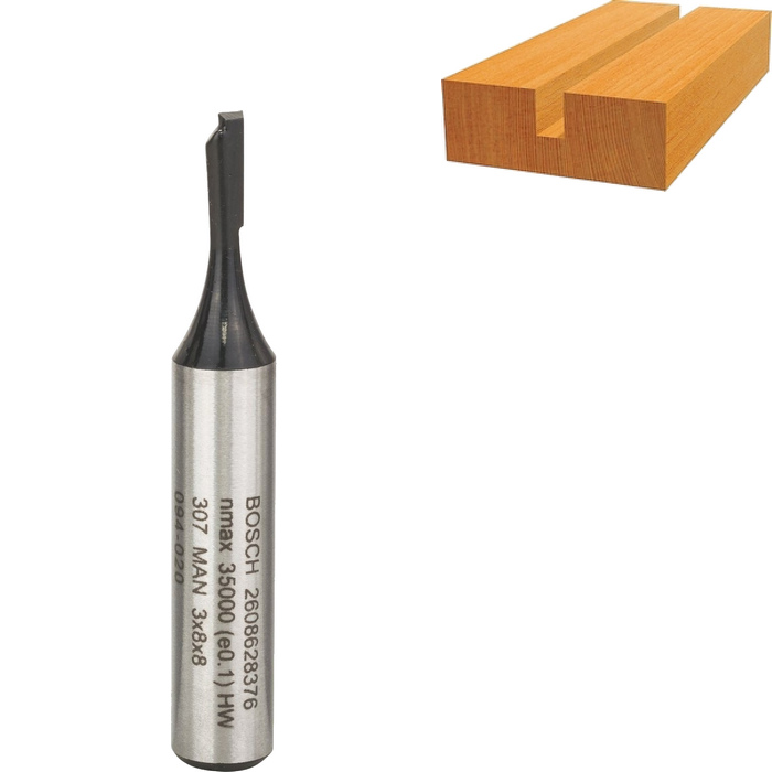 Drážkovacia fréza BOSCH, jednonožová, D 3 mm - 2608628376