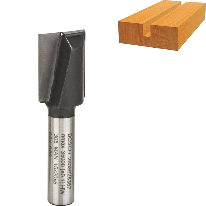 Drážkovacia fréza BOSCH, dvojnožová, D 15 mm - 2608628387