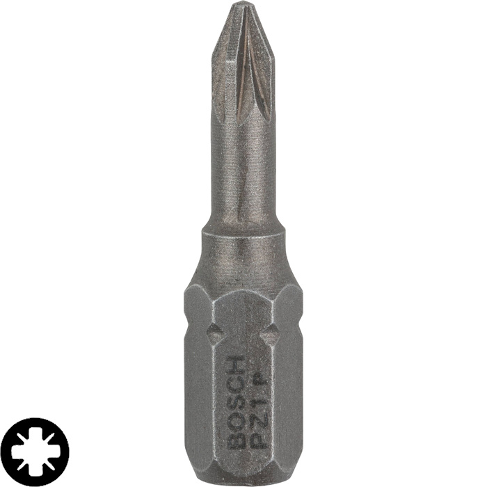 Skrutkovací hrot BOSCH Extra Hard PZ1, L 25 mm
