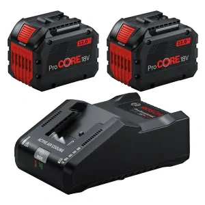 BOSCH 2 x ProCORE18V 12,0Ah + GAL 18V-160 