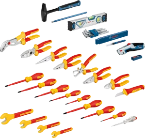 Elektrikársky kufor BOSCH 37-dielny Professional