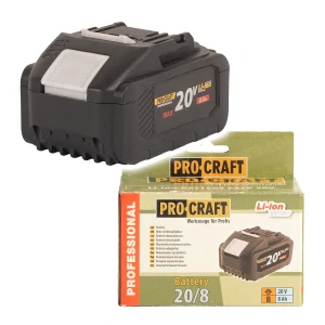 Akumulátor PROCRAFT 20V Li-ion, 8,0 Ah 