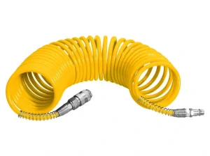 Špirálová hadica s rýchlospojkami STOP PU 6/10mm 5 m