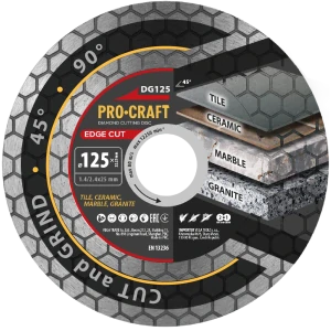 Diamantový kotúč PROCRAFT DG125 125 mm EDGE CUT