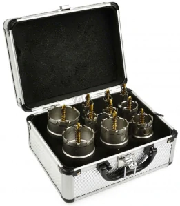 Sada vídiových koruniek do kovu, 16-53 mm, 10 dielna