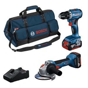 BOSCH sada náradia GSR + GWS + 2× 4.0Ah + GAL
