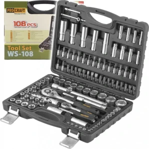 Gola sada 1/4" a 1/2" PROCRAFT 108 dielov