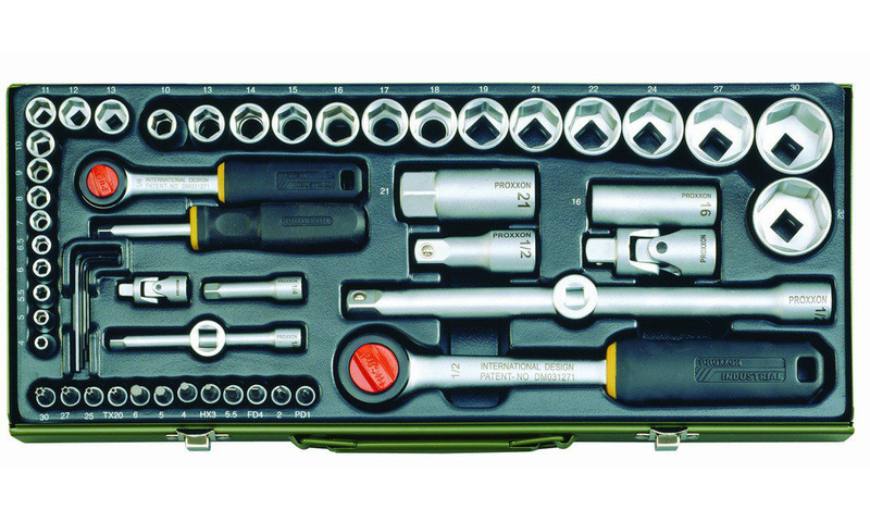 Gola sada PROXXON 55-dielna 1/4" a 1/2" 23040