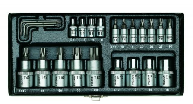 Sada TORX hlavíc PROXXON 23-dielna 1/4" a 1/2" 23102