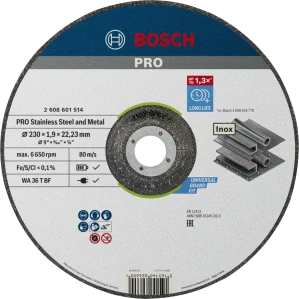 Rezný kotúč BOSCH PRO Inox and Metal 230x1.9x22,2 mm