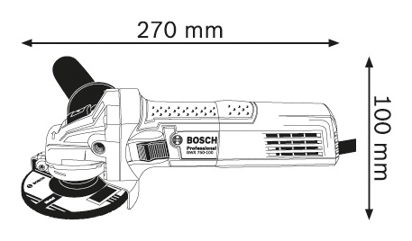 BOSCH GWS 750 S 115mm