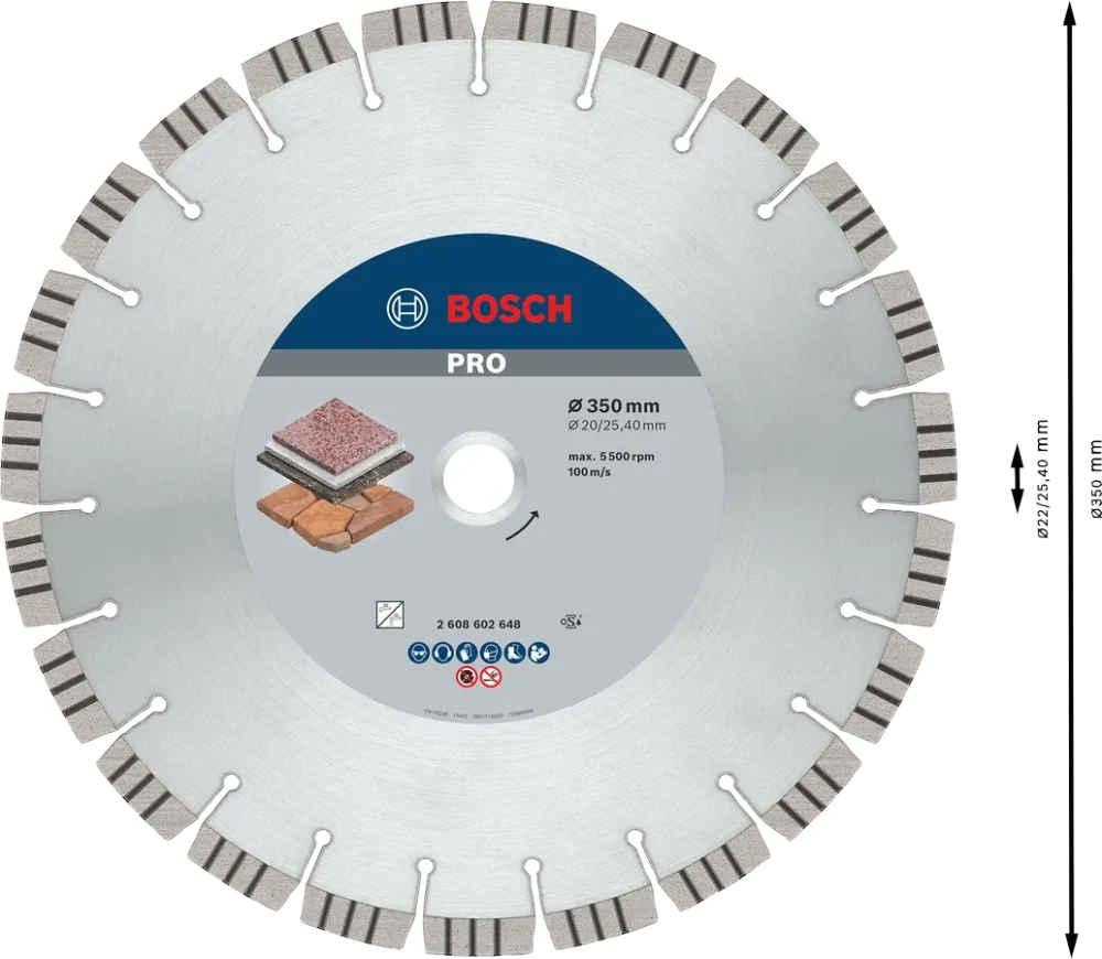 BOSCH PRO Stone 350x20/25,4mm