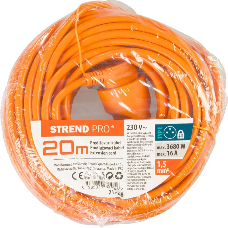 Predlžovací kábel 20m