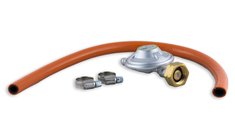 Regulátor 30mbar + plyn. hadica 50cm