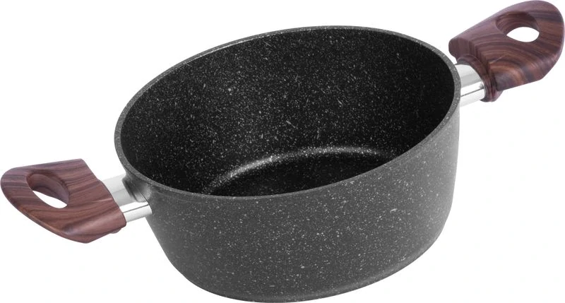 MagicHome Hrniec 20cm 2,2 lit. s pokrievkou Black Marble Line