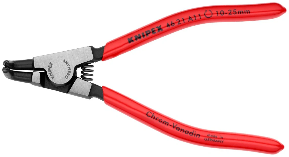 KNIPEX Kliešte na vonkajšie poistné krúžky 10-25mm zahnuté 4621A11
