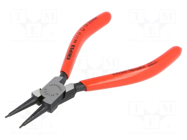 KNIPEX Kliešte na vnútorné poistné krúžky 12-25mm rovné 4411J1