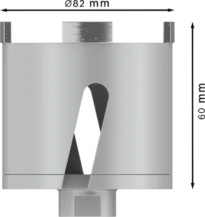 Diamantová korunka BOSCH 82 mm 