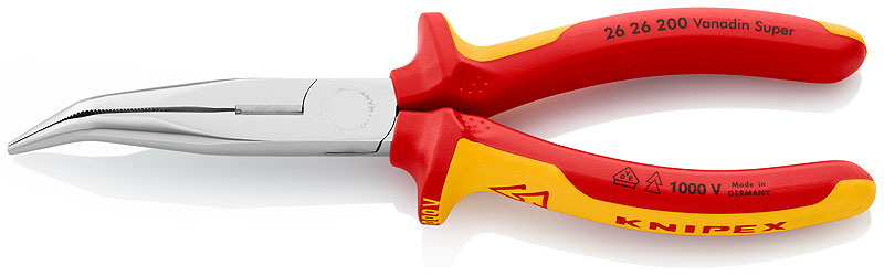 Kliešte pologuľaté s bočným cvikom VDE KNIPEX 2626200
